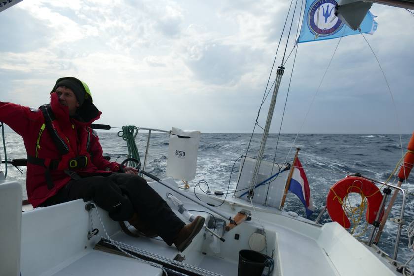Zeilschip onderweg op de Noordzee